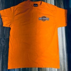 Harley-Davidson of St.Augustine Bold Orange Short Sleeve Tee. Men’s Medium